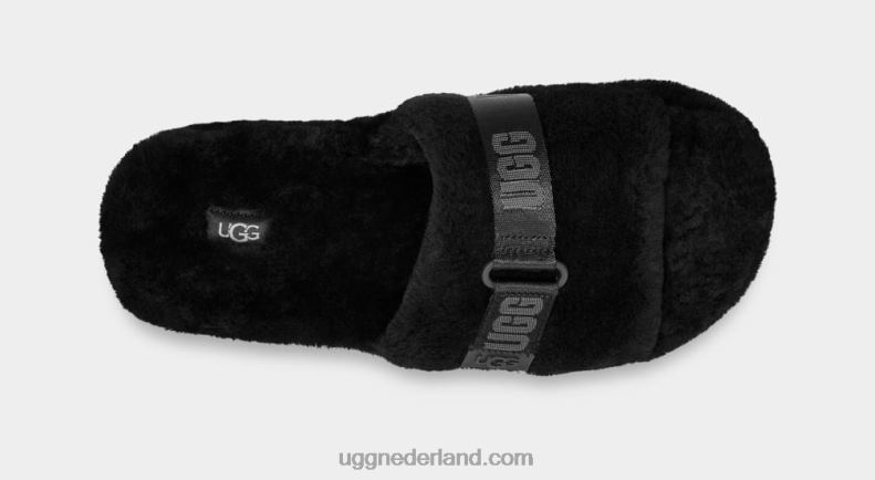 Heren zwart UGG pluis op 686ZP1650