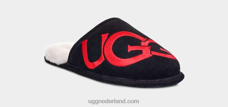 Heren zwart UGG scuff-logo 686ZP1619