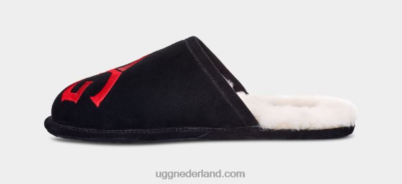 Heren zwart UGG scuff-logo 686ZP1619