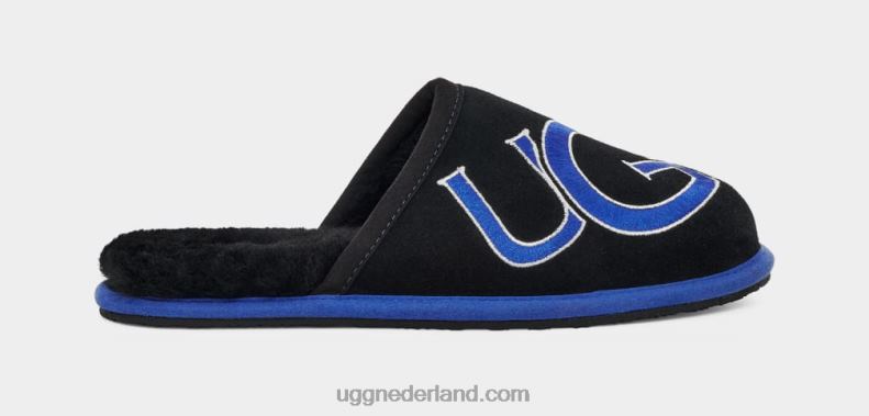 Heren zwart/neptunus UGG scuff-logo ii 686ZP227
