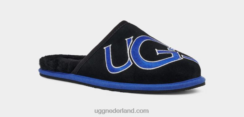 Heren zwart/neptunus UGG scuff-logo ii 686ZP227