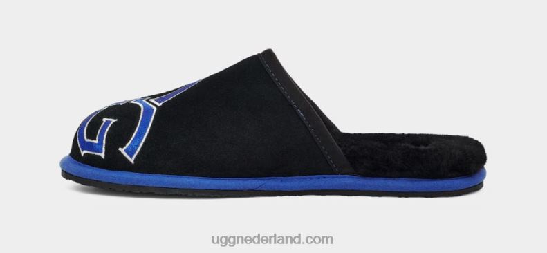 Heren zwart/neptunus UGG scuff-logo ii 686ZP227