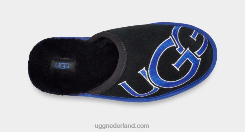 Heren zwart/neptunus UGG scuff-logo ii 686ZP227