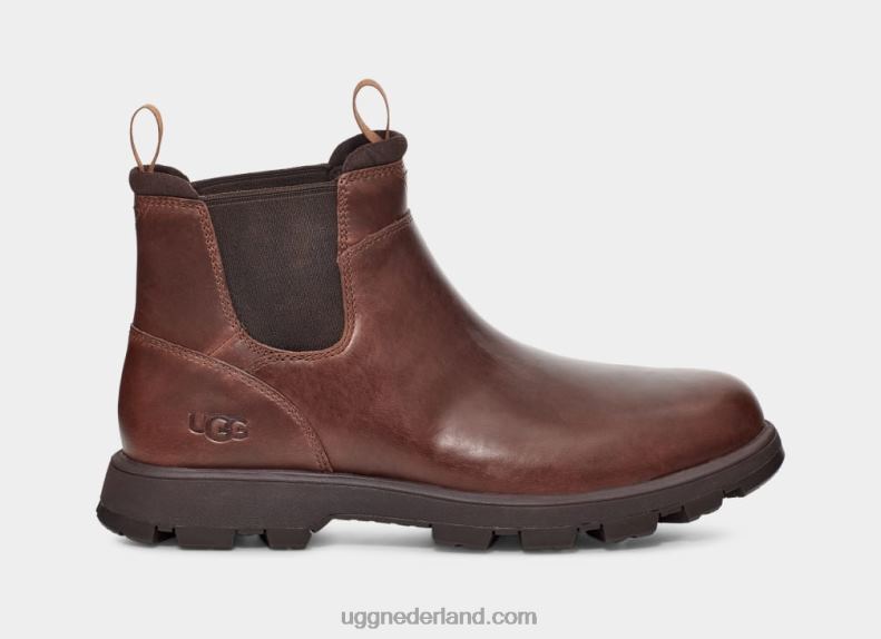 Heren kastanje leer UGG hillmont chelsea 686ZP1506