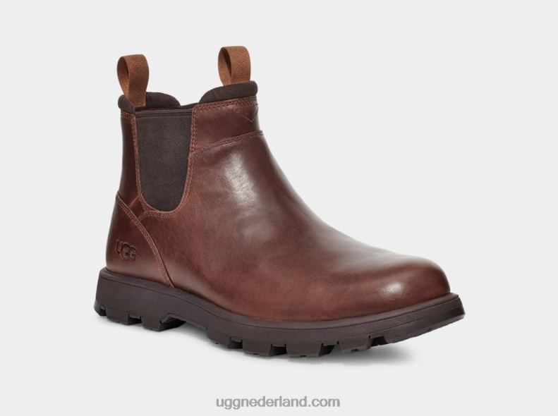 Heren kastanje leer UGG hillmont chelsea 686ZP1506
