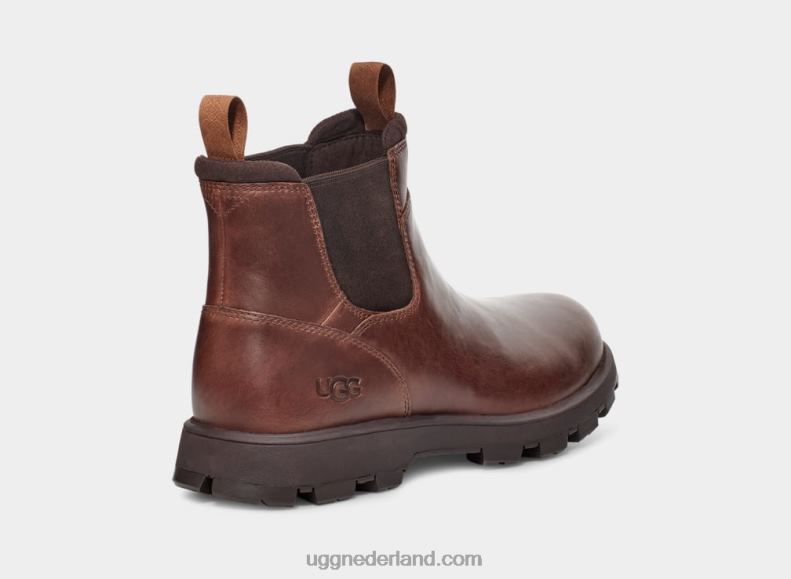 Heren kastanje leer UGG hillmont chelsea 686ZP1506