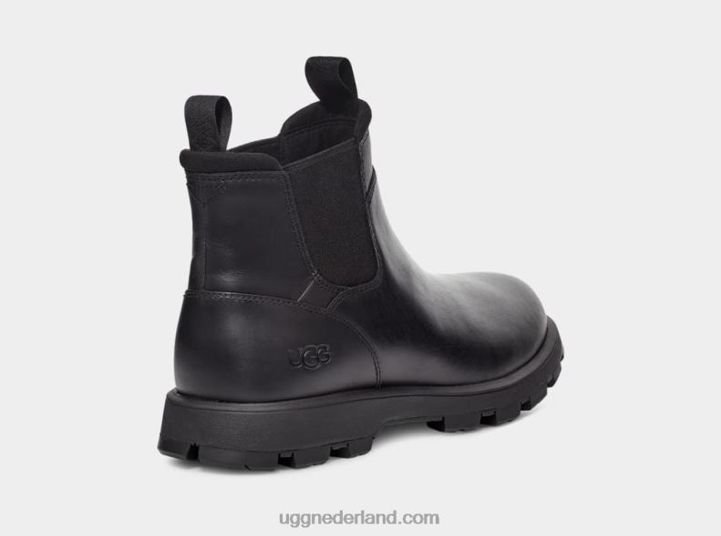 Heren zwart leer UGG hillmont chelsea 686ZP1505