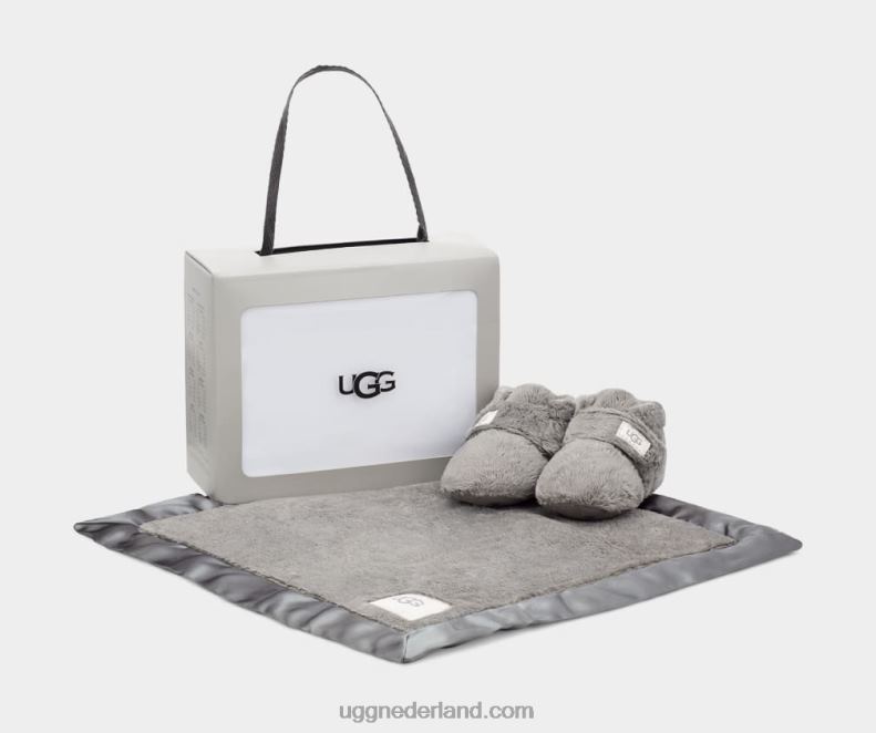 Baby houtskool UGG bixbee bootie en mooie deken 686ZP2010