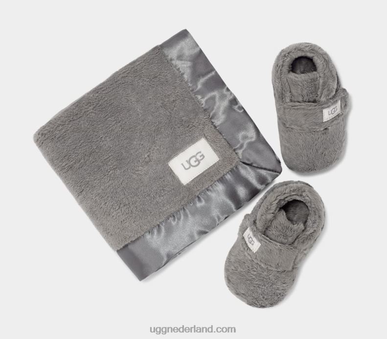 Baby houtskool UGG bixbee bootie en mooie deken 686ZP2010