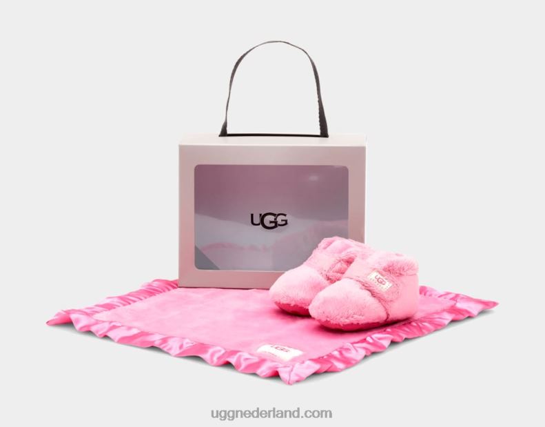 Baby kauwgom UGG bixbee bootie en mooie deken 686ZP2008
