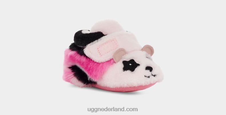 Baby roze/zwart UGG bixbee panda knuffel 686ZP2029