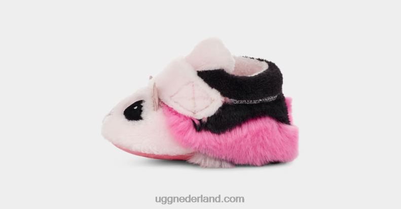 Baby roze/zwart UGG bixbee panda knuffel 686ZP2029