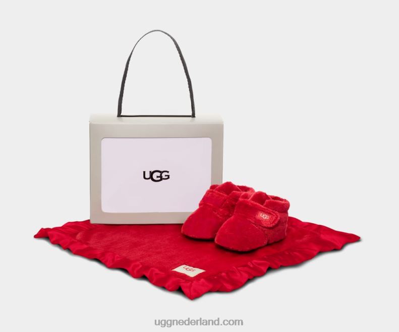 Baby samba rood UGG bixbee bootie en mooie deken 686ZP331