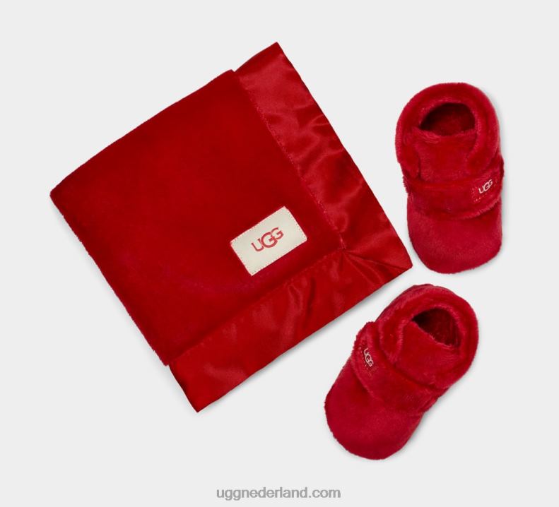 Baby samba rood UGG bixbee bootie en mooie deken 686ZP331