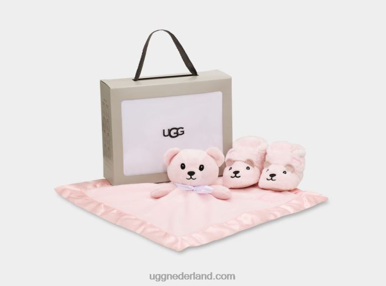 Baby zeeschelp roze UGG bixbee en lieve beer stuffie 686ZP2021