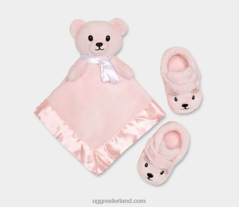 Baby zeeschelp roze UGG bixbee en lieve beer stuffie 686ZP2021