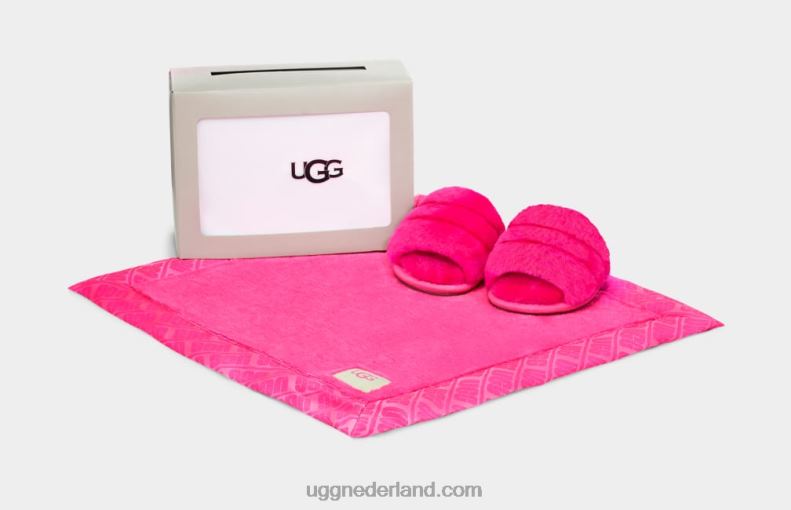 Baby rots roos UGG pluis ja schuif en lief 686ZP2216