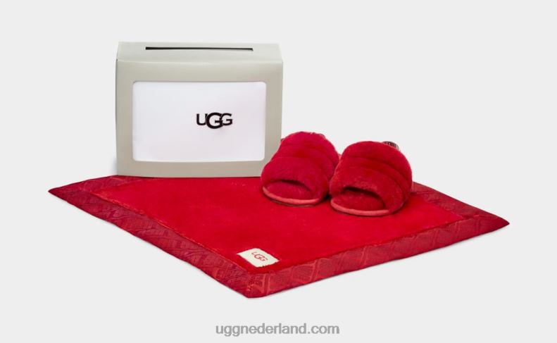Baby samba rood UGG pluis ja schuif en lief 686ZP2217