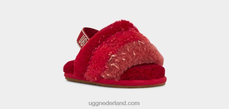 Baby rode multi UGG pluis ja metallic schittering 686ZP2040