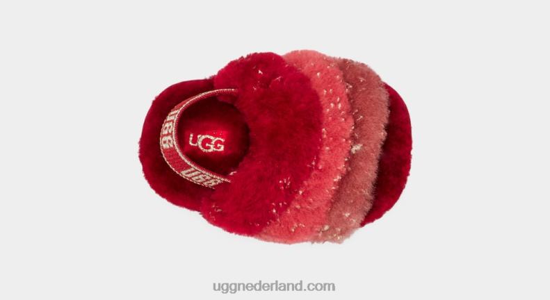 Baby rode multi UGG pluis ja metallic schittering 686ZP2040