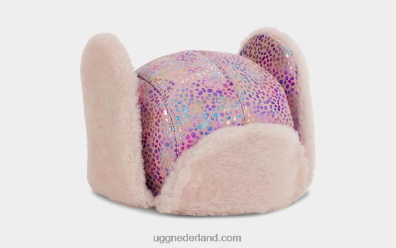 kinderen fonkelpunt roze UGG fonkelende dot schapenvacht trapper 686ZP1784