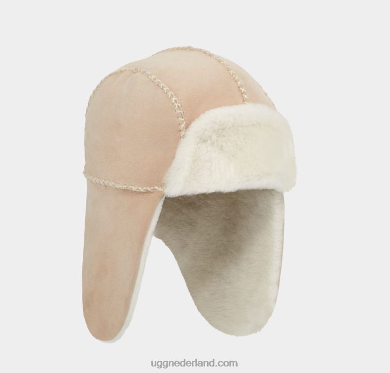 kinderen zand UGG schapenvacht trapper met steek 686ZP1782