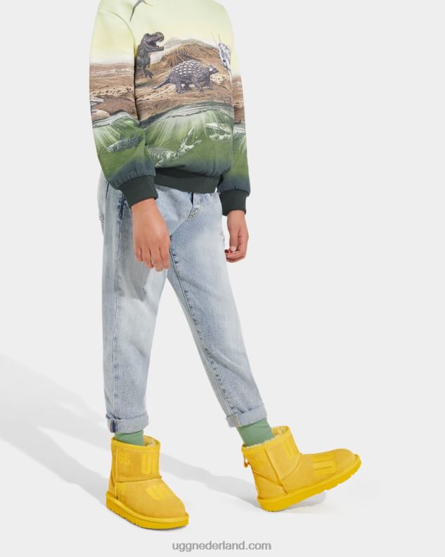 kinderen kanarie UGG klassieke mini-scattergrafiek 686ZP2335