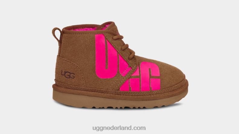 kinderen kastanje/taffy roze UGG neumel gehakt 686ZP1789