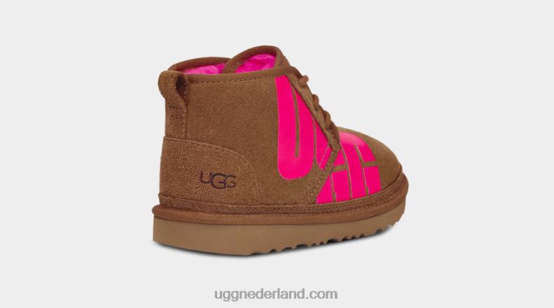 kinderen kastanje/taffy roze UGG neumel gehakt 686ZP1789
