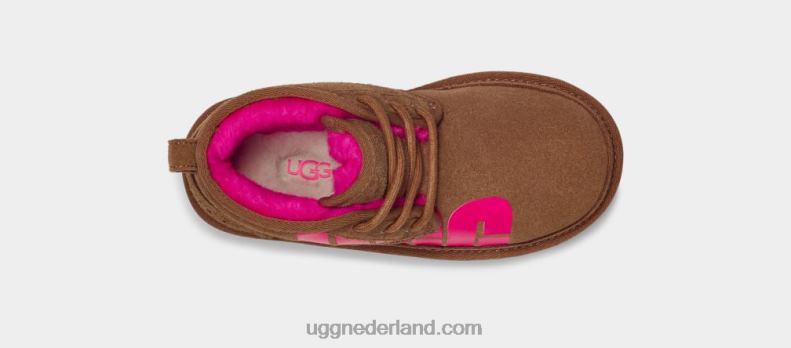 kinderen kastanje/taffy roze UGG neumel gehakt 686ZP1789