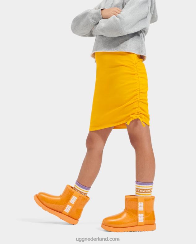 kinderen papaya sinaasappel UGG classic clear mini ii 686ZP1750