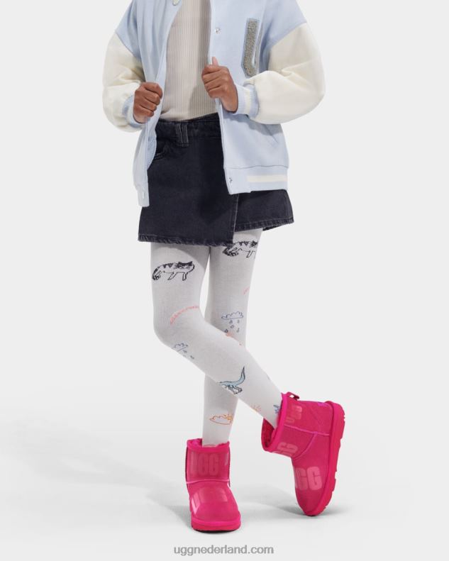 kinderen radijs UGG klassieke mini-scattergrafiek 686ZP2336