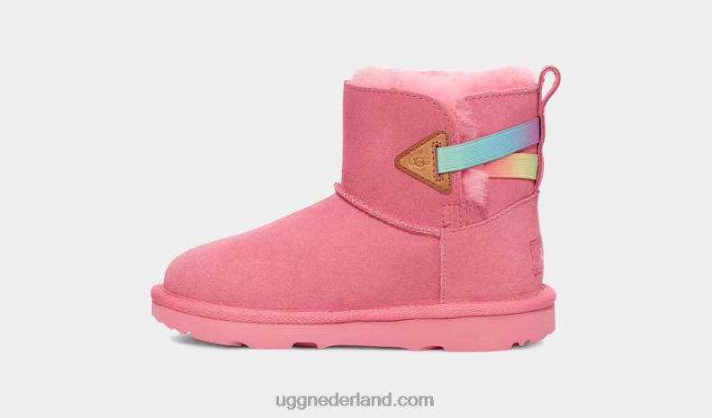 kinderen roze roos regenboog UGG mini bailey flex regenboog 686ZP253