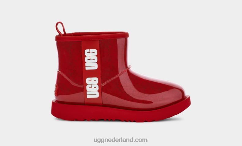 kinderen samba rood UGG classic clear mini ii 686ZP1753