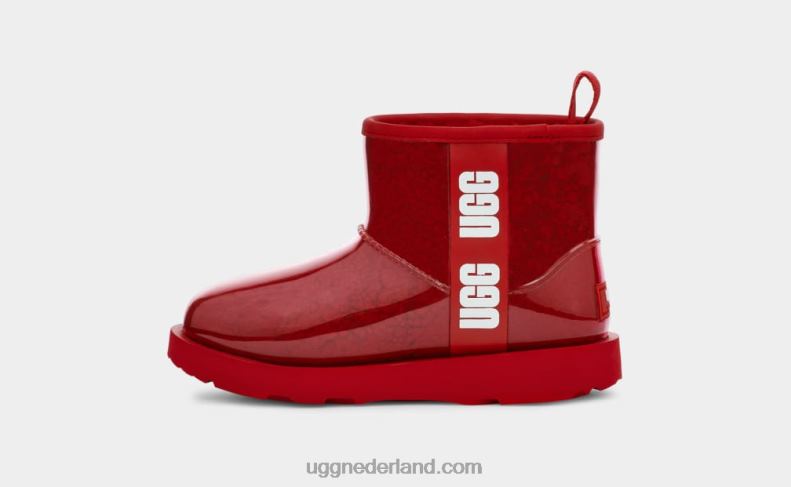 kinderen samba rood UGG classic clear mini ii 686ZP1753