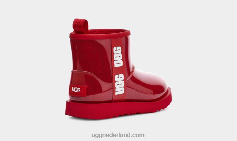 kinderen samba rood UGG classic clear mini ii 686ZP1753