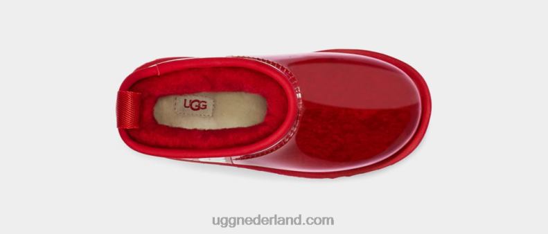 kinderen samba rood UGG classic clear mini ii 686ZP1753