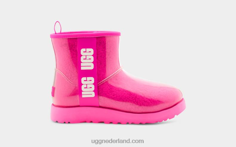 kinderen tof roze UGG classic clear mini ii 686ZP1752