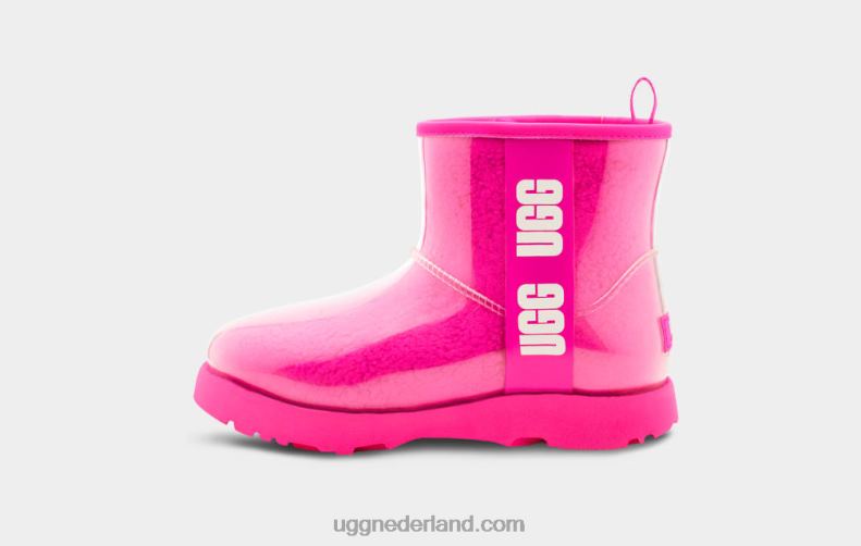 kinderen tof roze UGG classic clear mini ii 686ZP1752