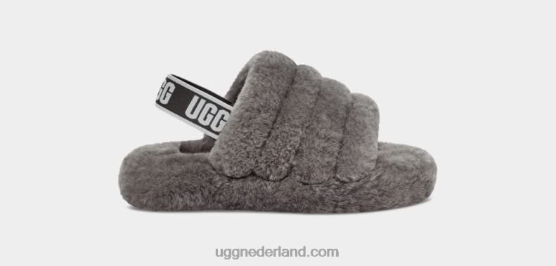 kinderen houtskool UGG pluis ja schuif 686ZP1740
