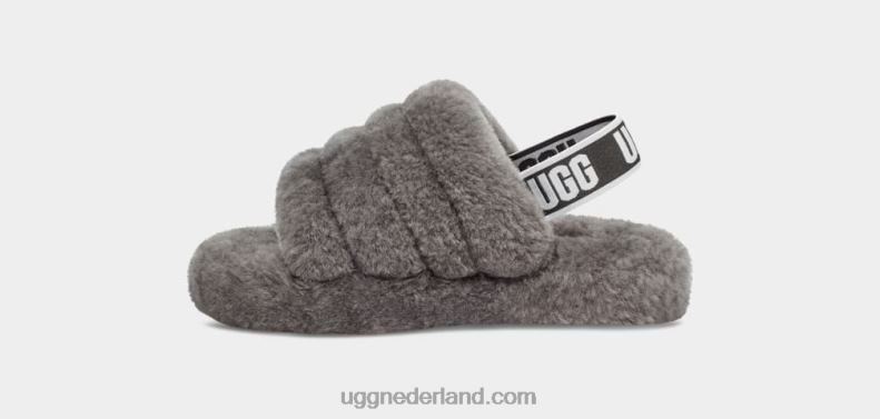 kinderen houtskool UGG pluis ja schuif 686ZP1740