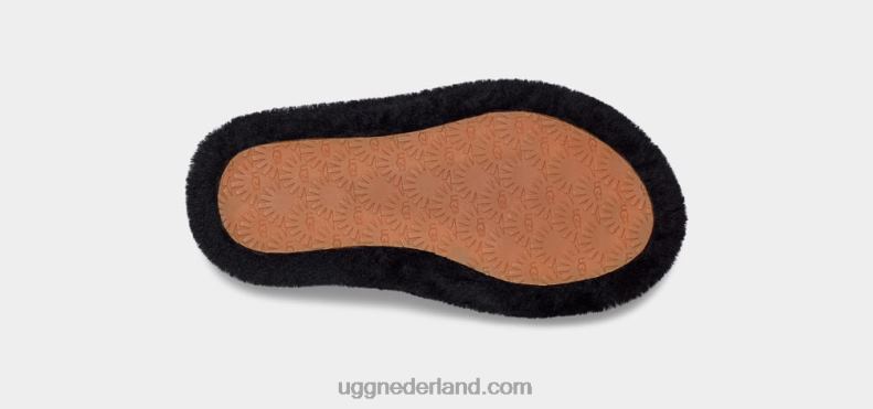 kinderen zwart UGG pluis ja schuif 686ZP1739
