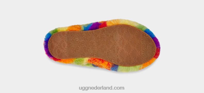kinderen regenboog strepen UGG pluis ja dia cali collage 686ZP262