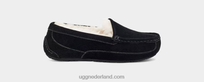 kinderen zwart suède UGG ascot 686ZP2326