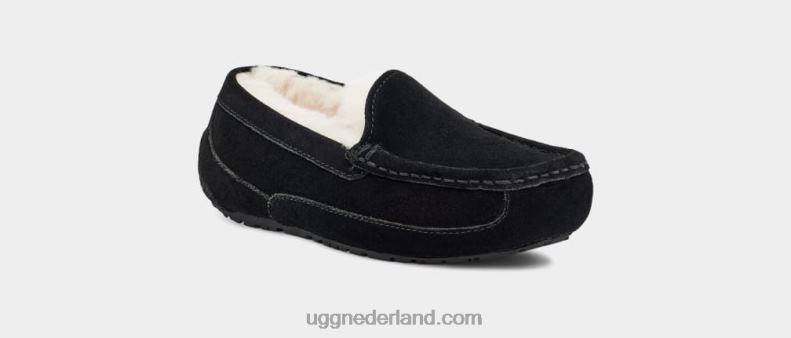 kinderen zwart suède UGG ascot 686ZP2326