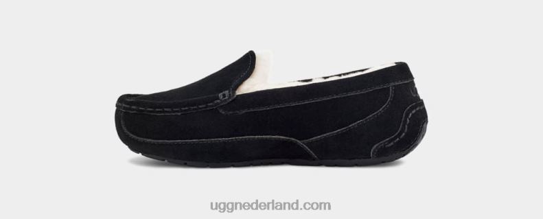 kinderen zwart suède UGG ascot 686ZP2326