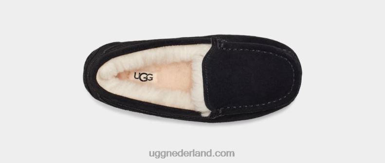 kinderen zwart suède UGG ascot 686ZP2326