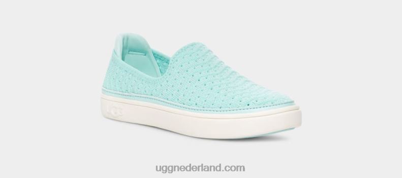 kinderen hemel metallic gebreid UGG caplan instapper 686ZP1786