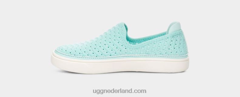 kinderen hemel metallic gebreid UGG caplan instapper 686ZP1786