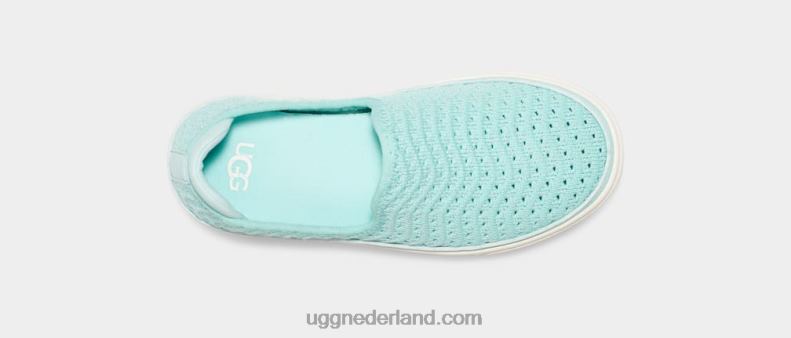 kinderen hemel metallic gebreid UGG caplan instapper 686ZP1786